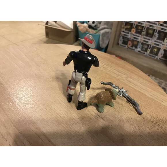 Jurassic Park Dino Trackers Sgt T-Rex Turner 5" Action Figure Kenner 1993 Access - Picture 11 of 14